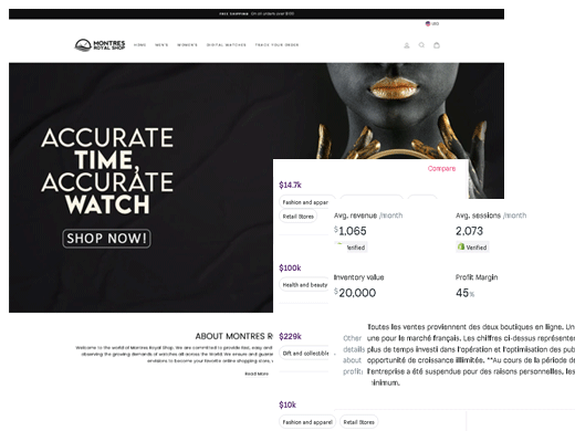 montres-royal-shop watches shopify store